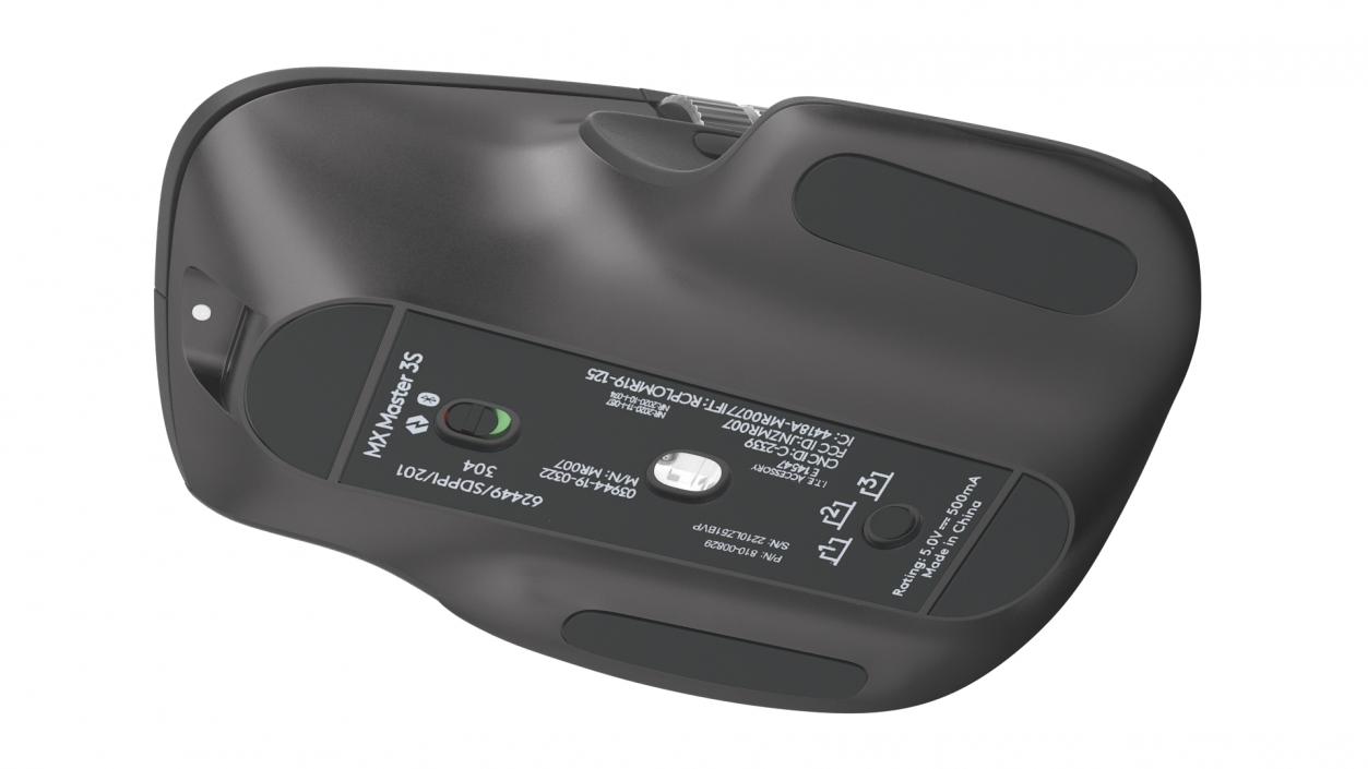 Logitech MX Master 3S Wireless Mouse Black 3D