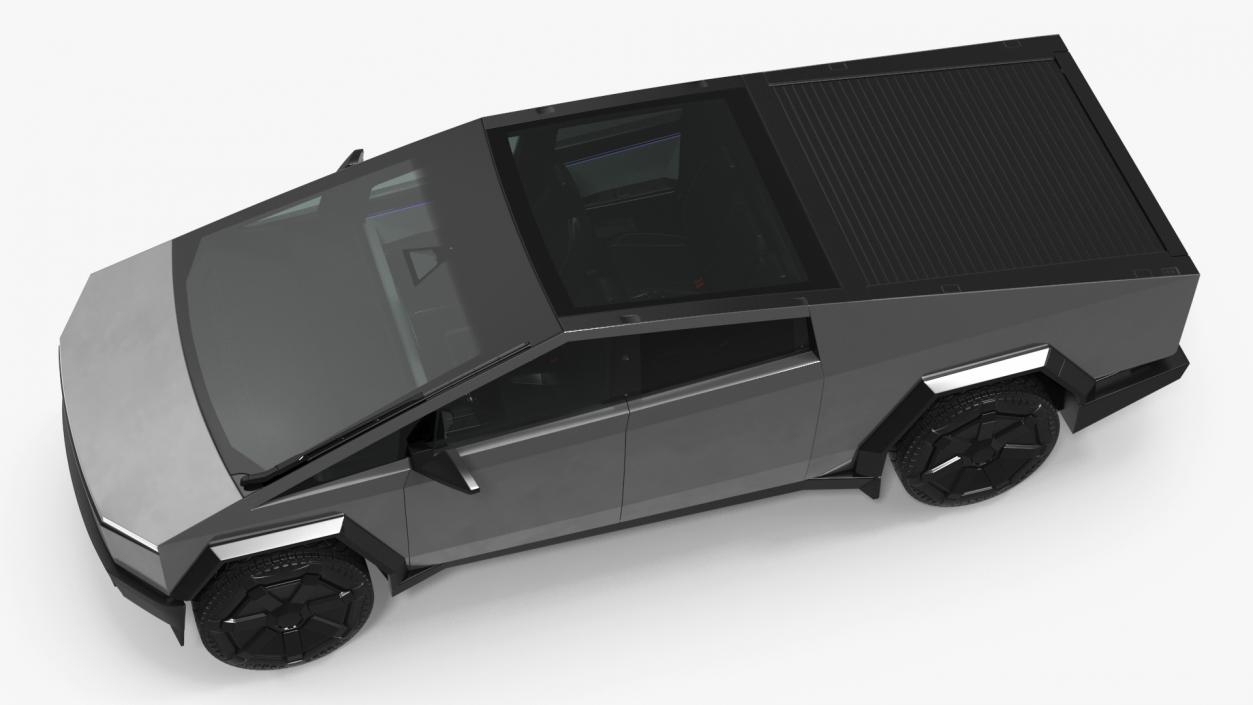 3D 2024 Tesla Cybertruck with Lights On