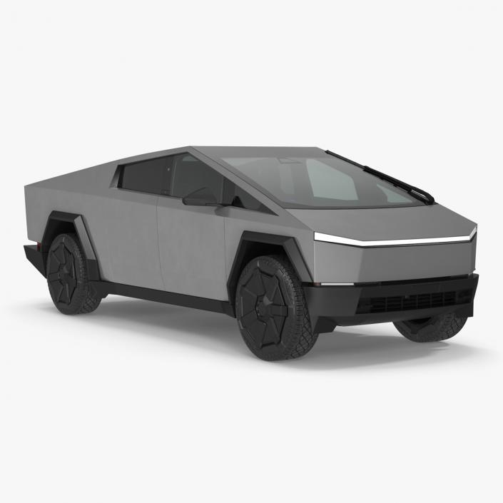 3D 2024 Tesla Cybertruck with Lights On