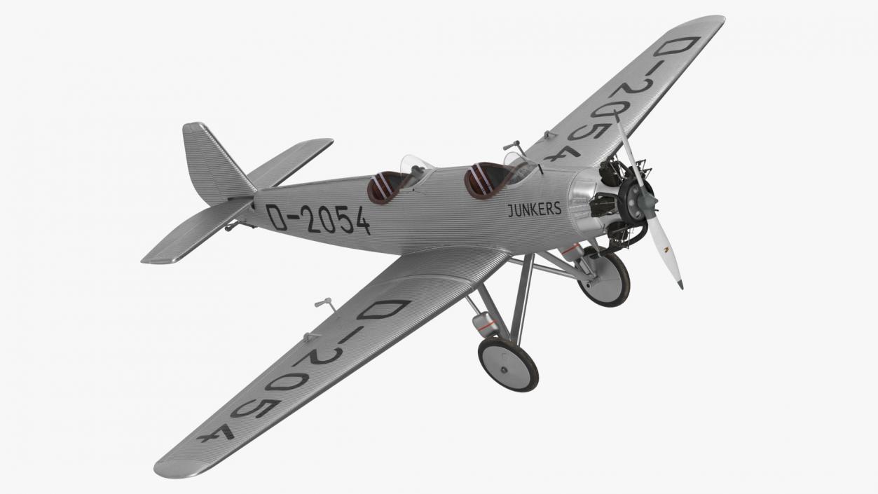 3D model Junkers A50 Junior Airplane Replica