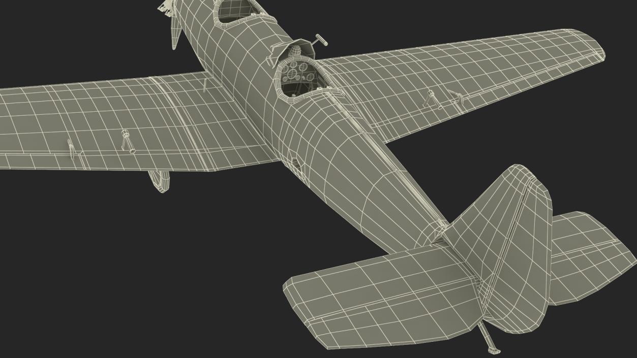 3D model Junkers A50 Junior Airplane Replica