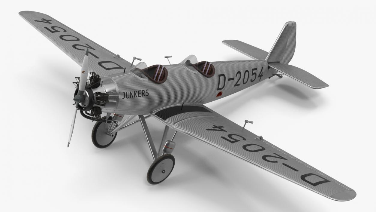 3D model Junkers A50 Junior Airplane Replica