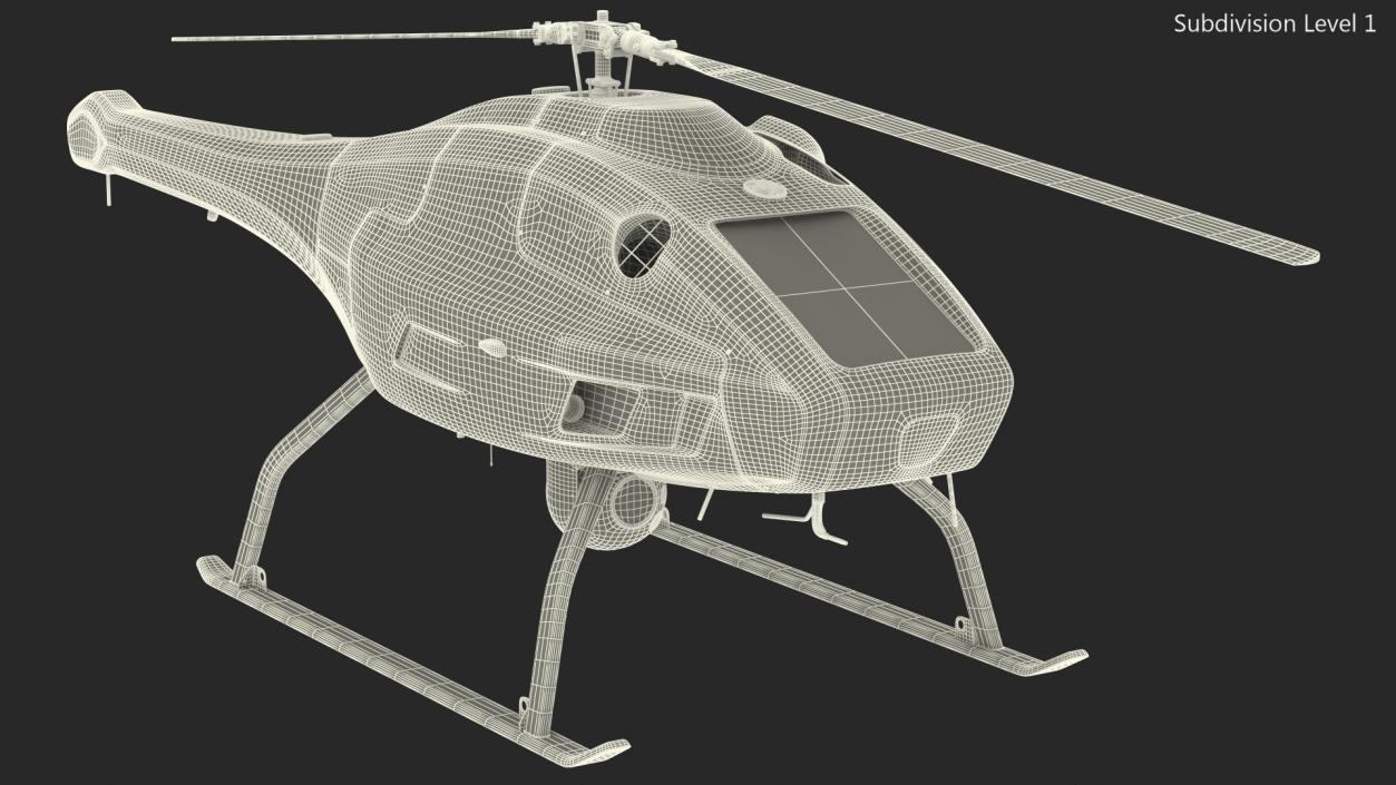 3D UMS Skeldar V200 UAV Helicopter