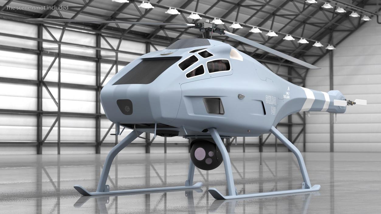 3D UMS Skeldar V200 UAV Helicopter