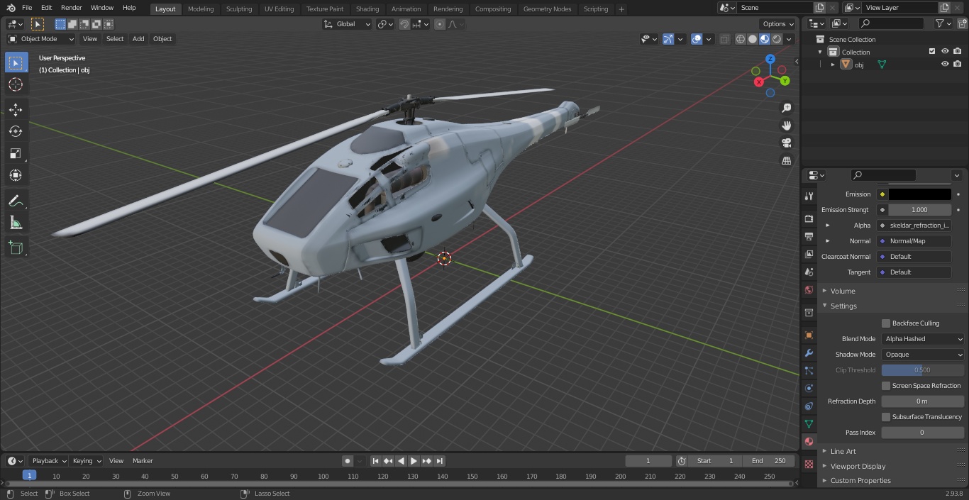 3D UMS Skeldar V200 UAV Helicopter