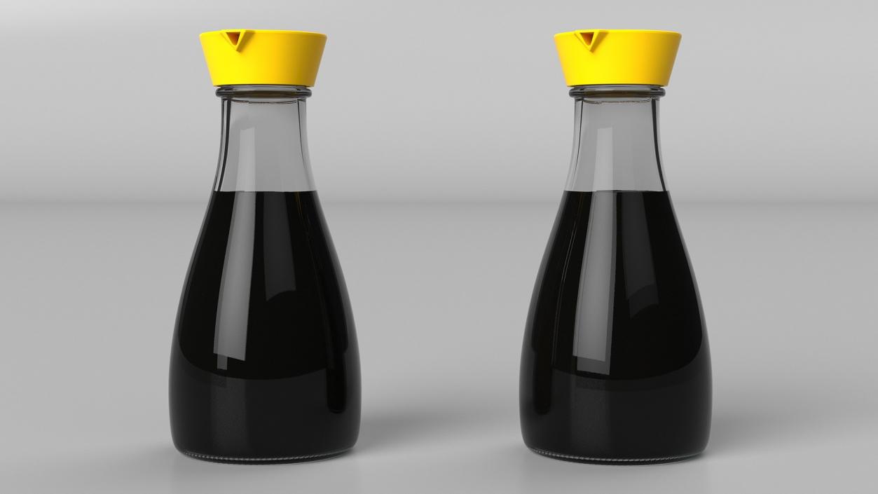 3D Soy Sauce Bottles Collection model