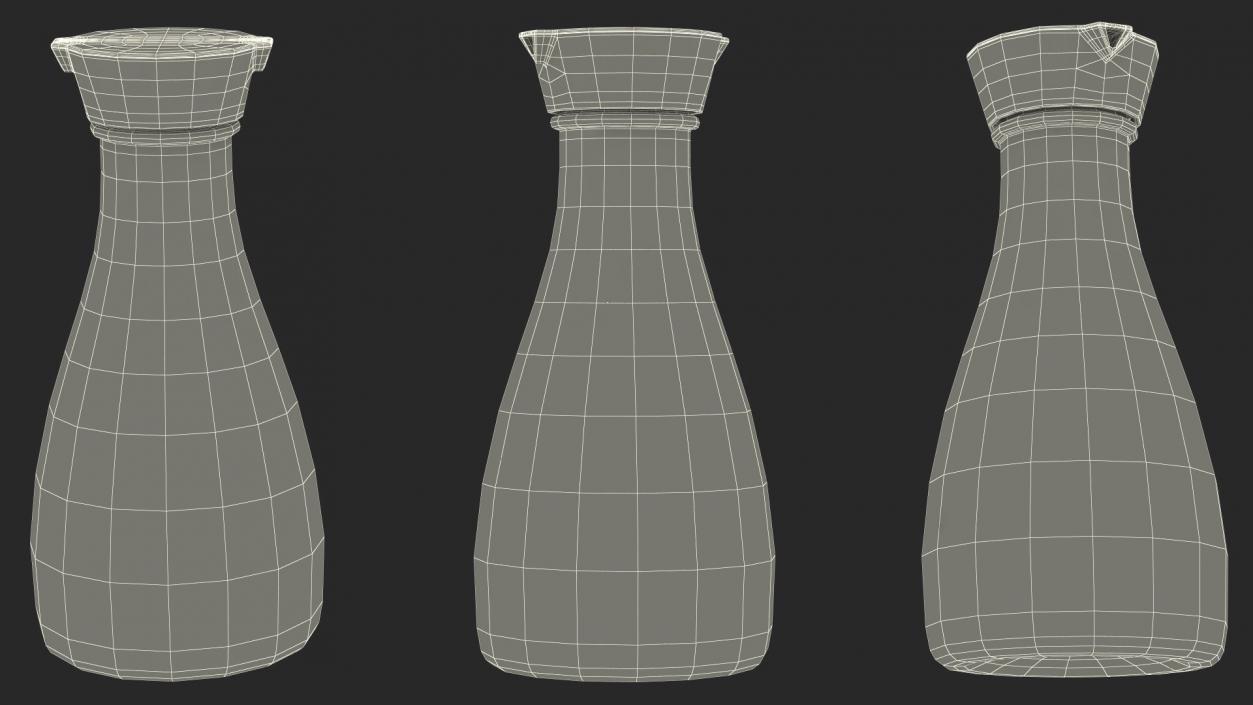 3D Soy Sauce Bottles Collection model