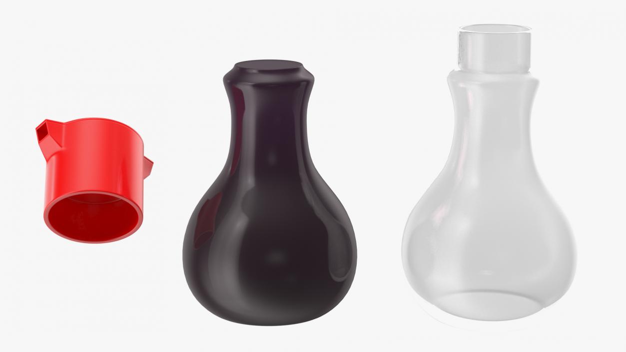 3D Soy Sauce Bottles Collection model