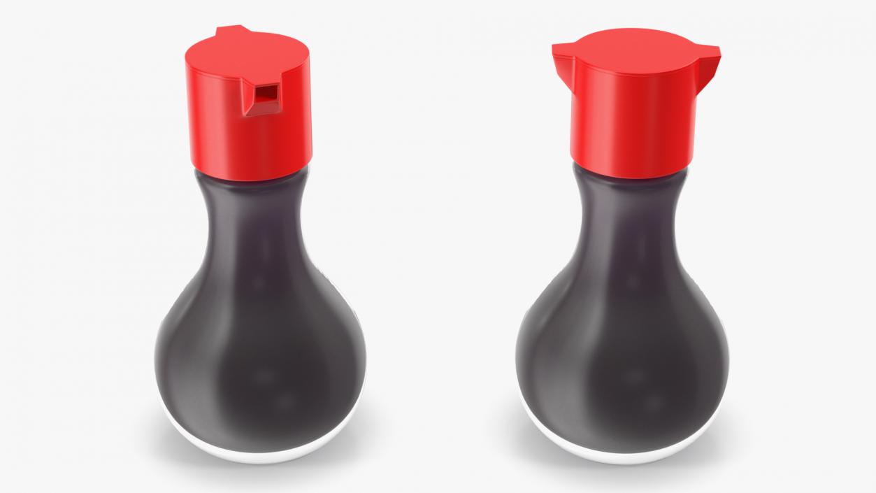 3D Soy Sauce Bottles Collection model