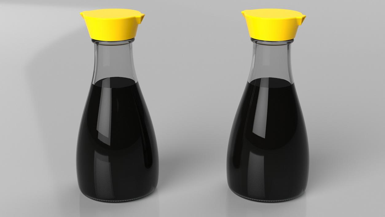 3D Soy Sauce Bottles Collection model