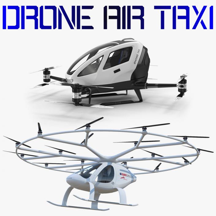 3D model Drone Air Taxi Collection