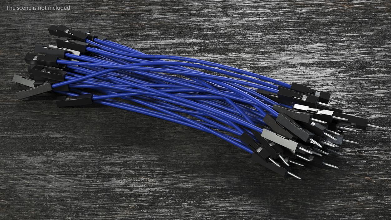 Jumper Wires Blue 3D