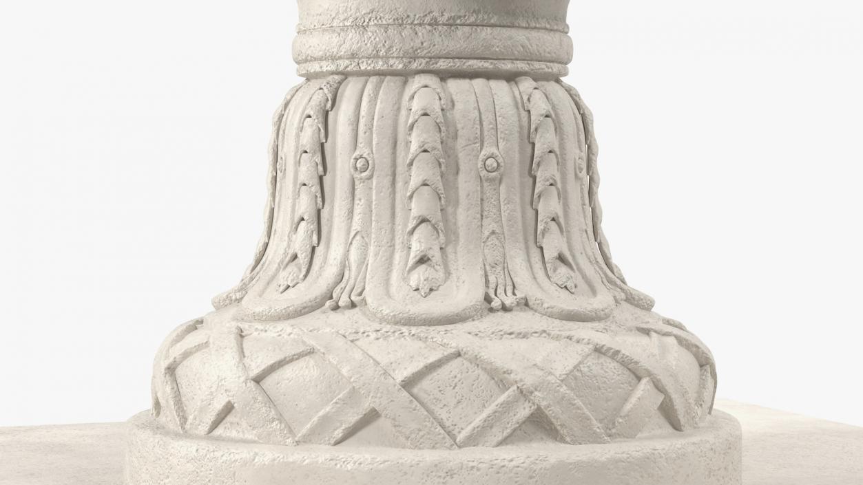 3D model Provence Planter Urn On Plinth