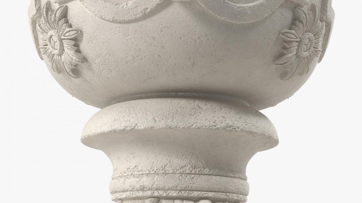 3D model Provence Planter Urn On Plinth