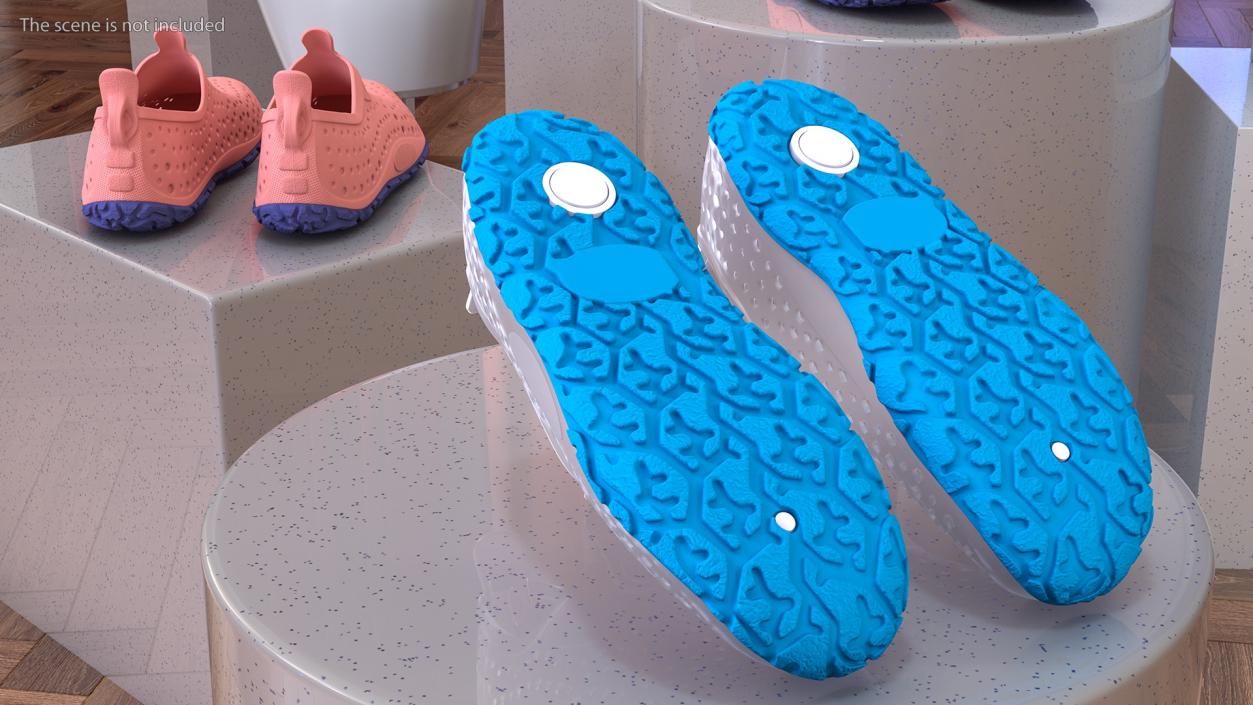 3D Water Shoes Transparent model