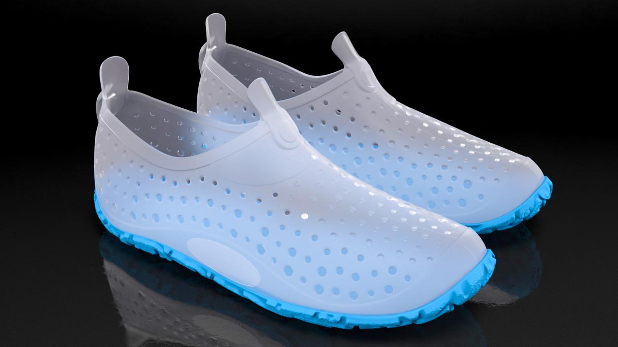 3D Water Shoes Transparent model