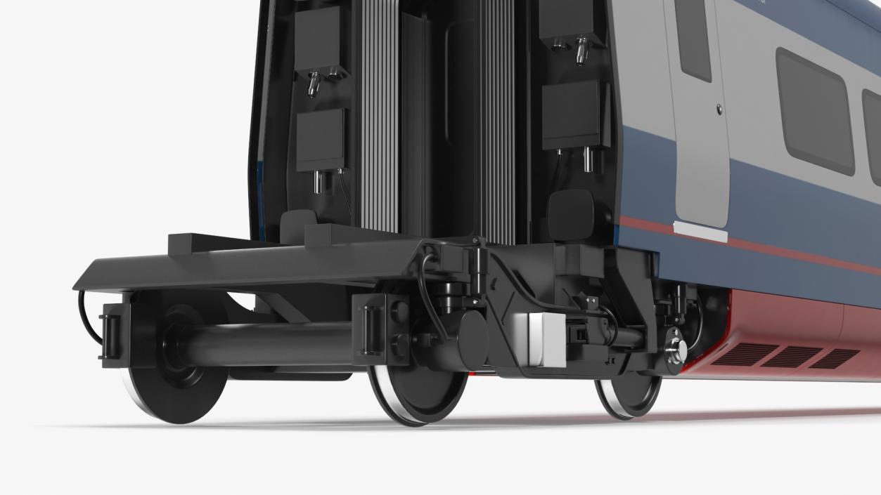 3D Train Amtrak Alstom Avelia Liberty Rigged