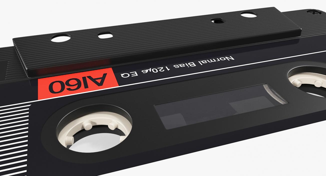 3D Audio Cassette Tape with Box model