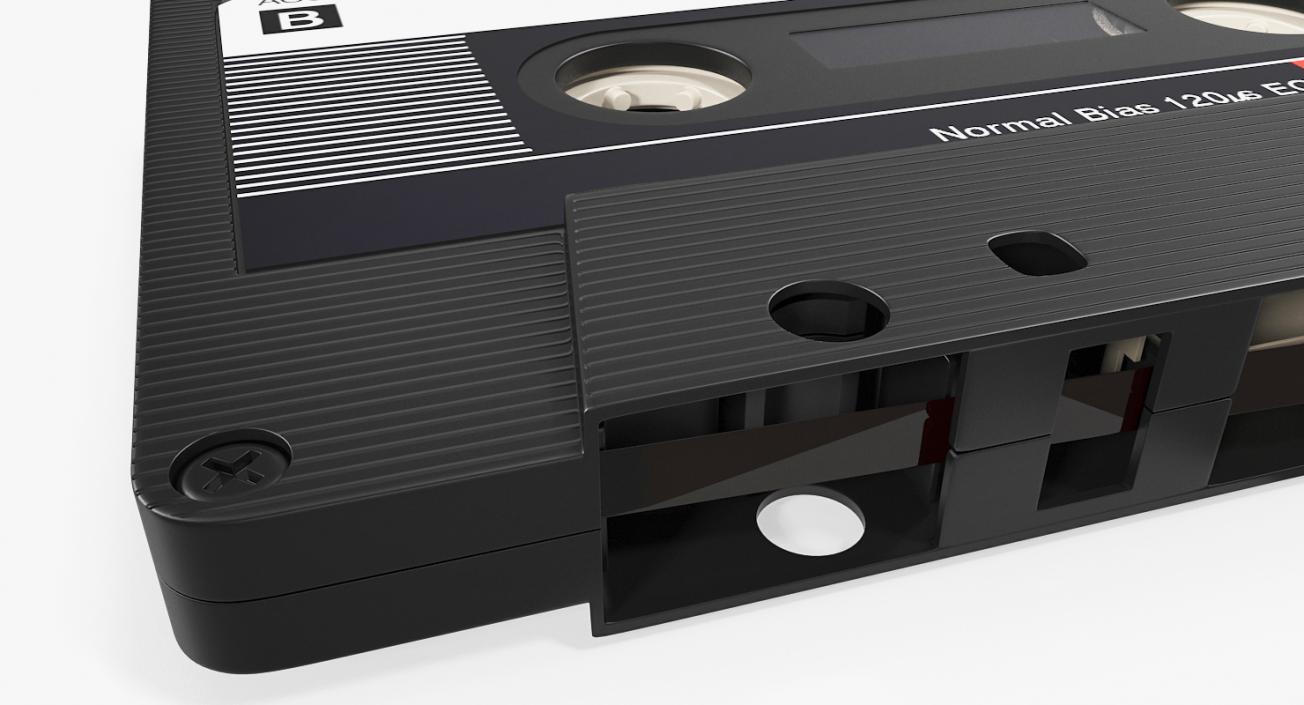 3D Audio Cassette Tape with Box model