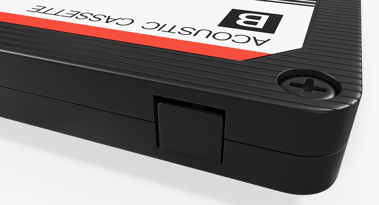 3D Audio Cassette Tape with Box model