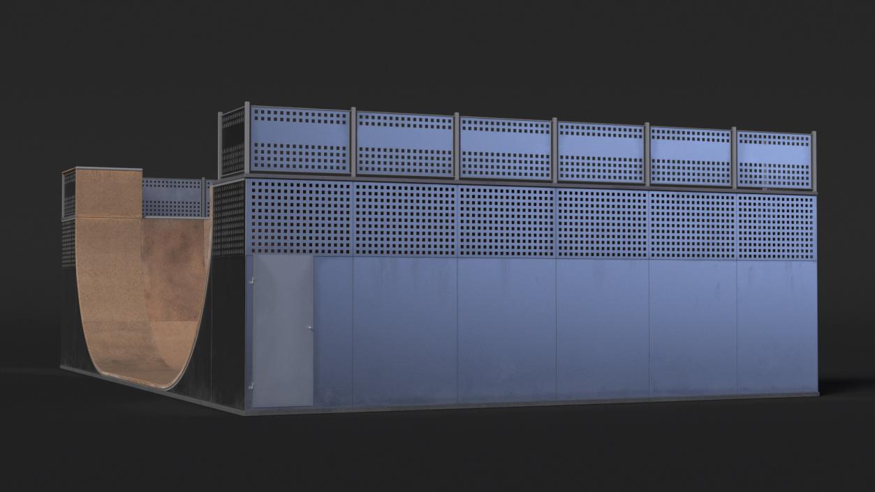 3D model Half Pipe Skate Ramp