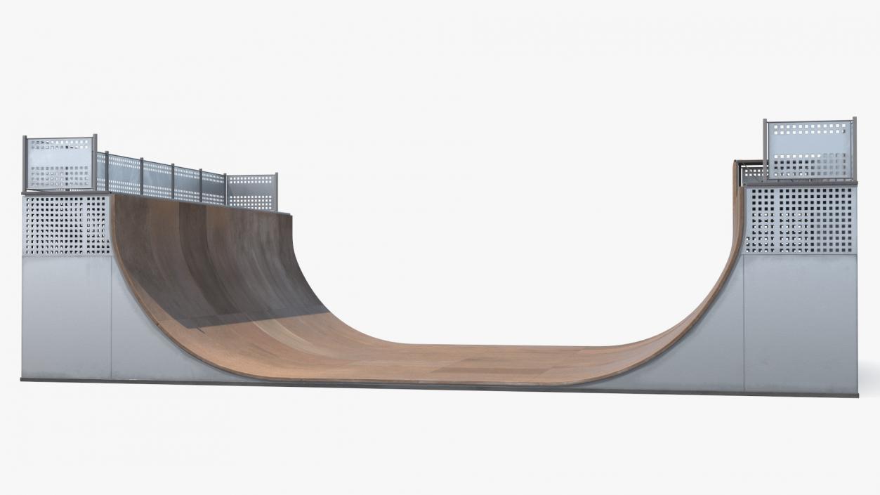 3D model Half Pipe Skate Ramp