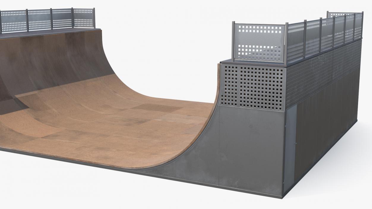 3D model Half Pipe Skate Ramp