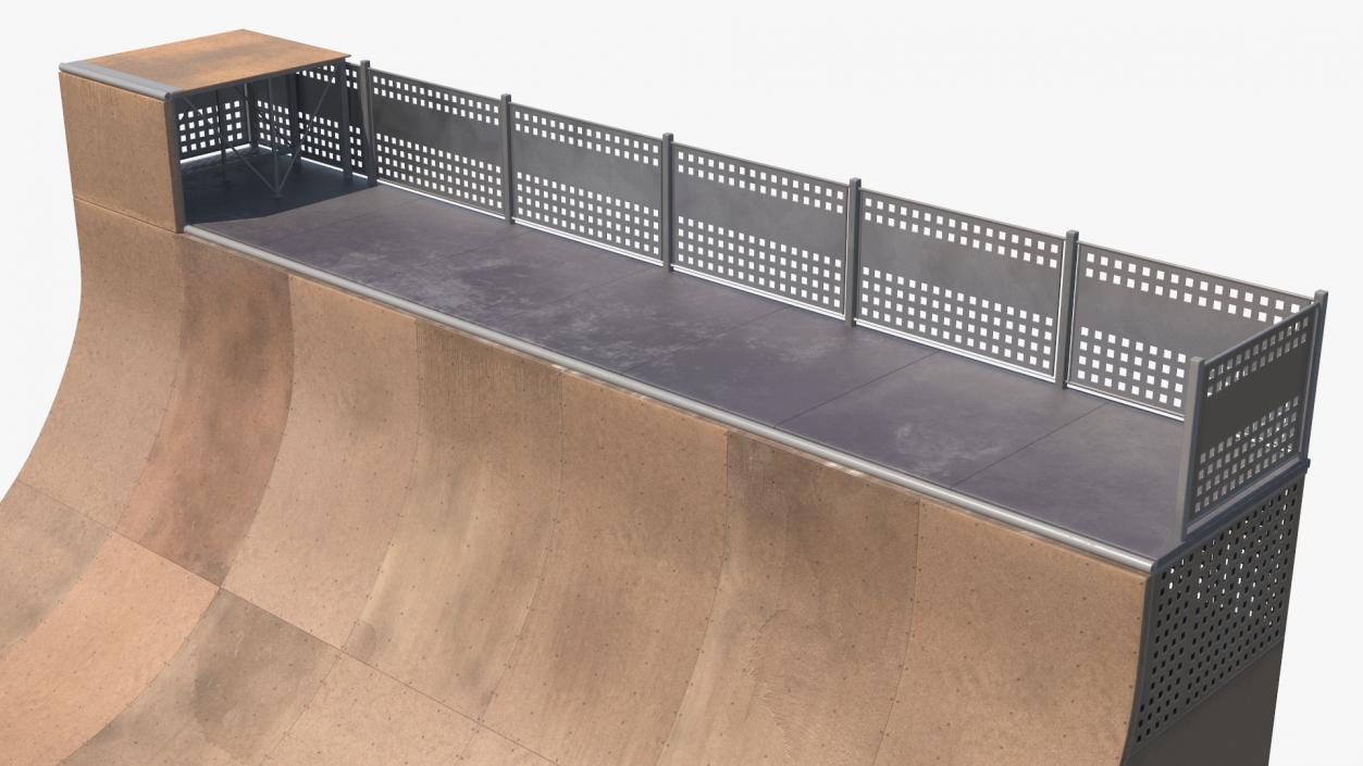 3D model Half Pipe Skate Ramp