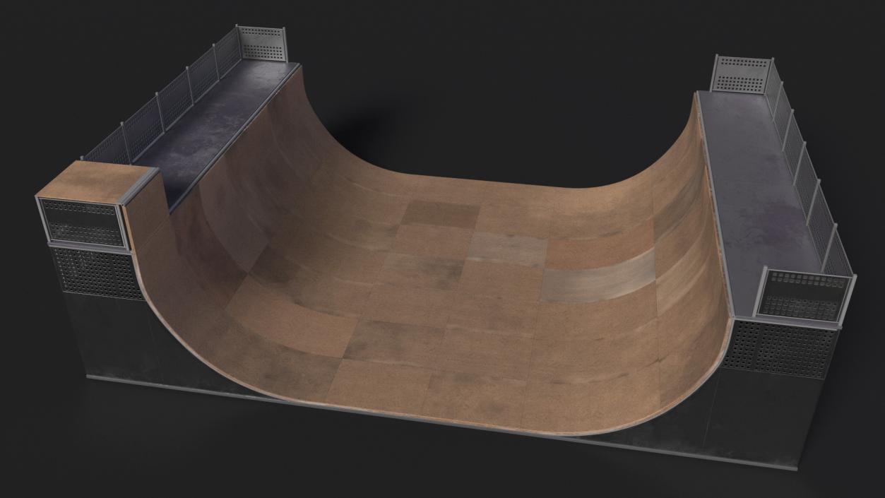 3D model Half Pipe Skate Ramp