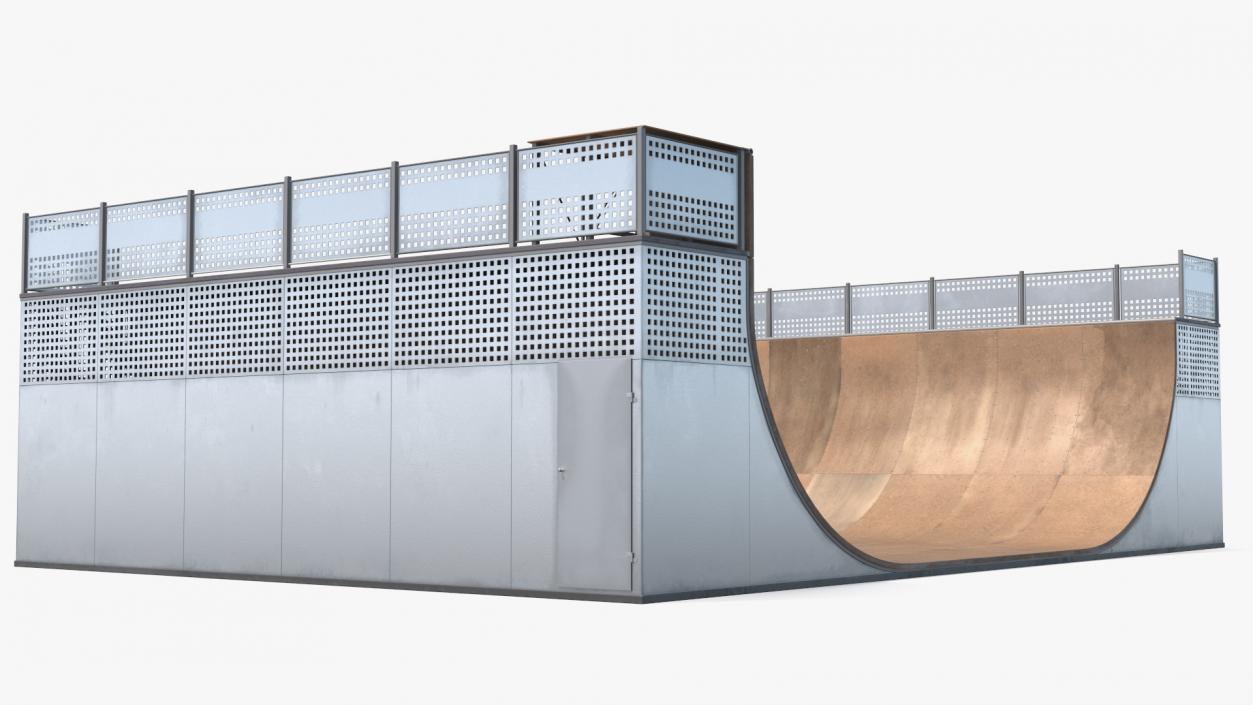 3D model Half Pipe Skate Ramp