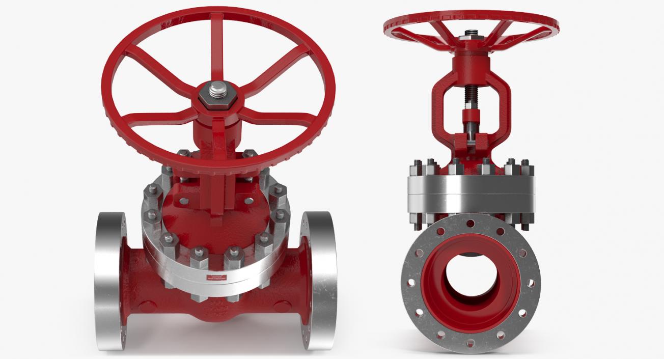 3D Wedge Gate Valve