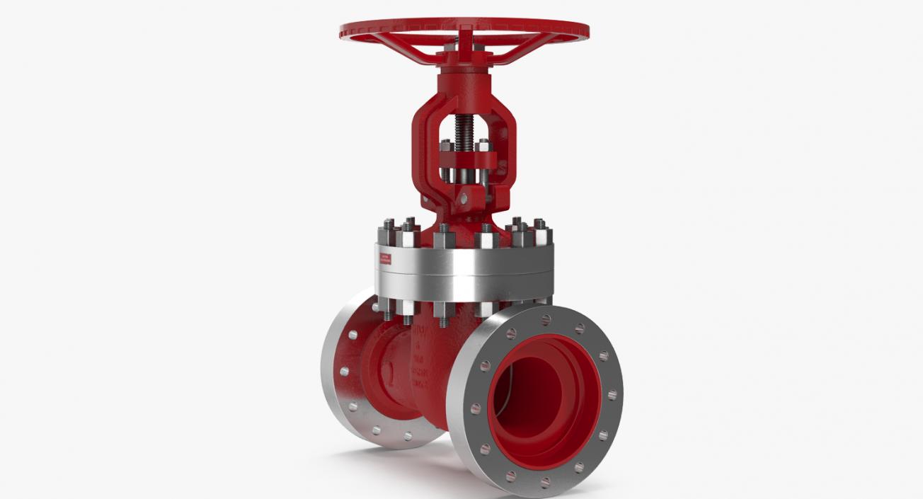 3D Wedge Gate Valve