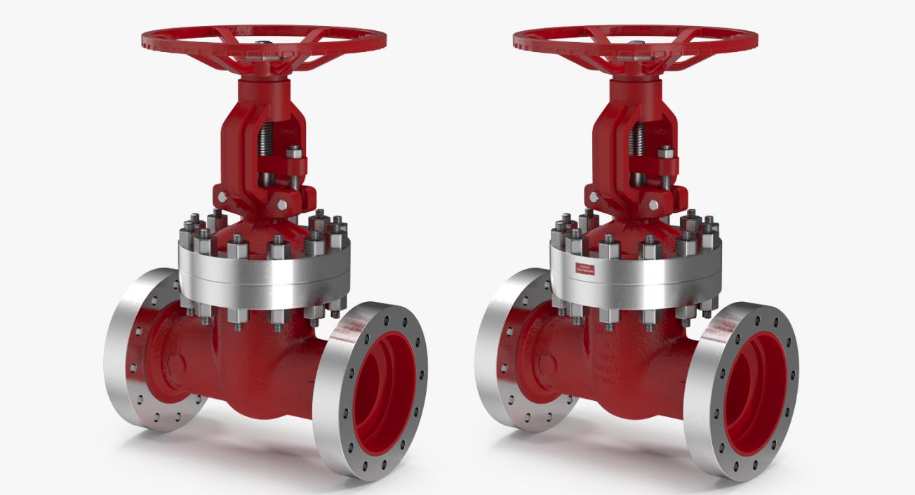 3D Wedge Gate Valve