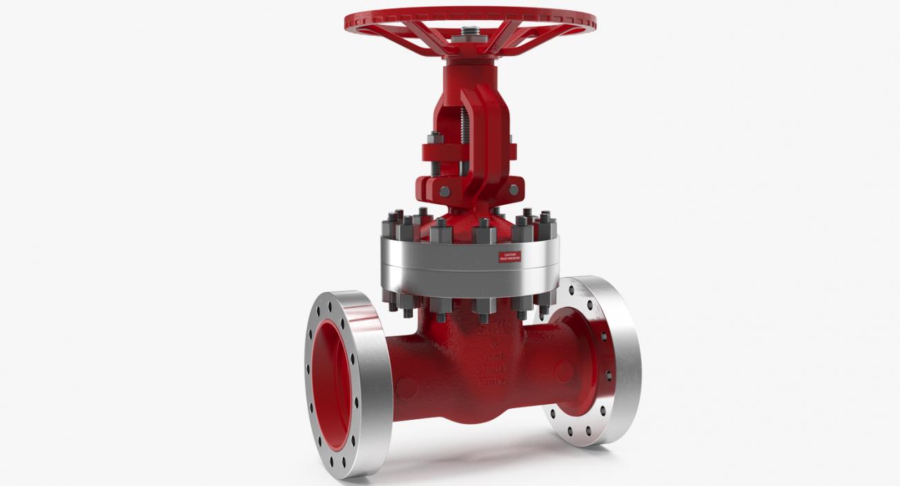 3D Wedge Gate Valve