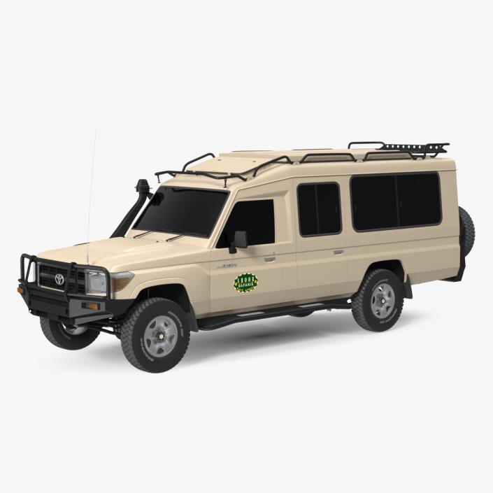 3D Toyota Land Cruiser Safari Beige Exterior Only