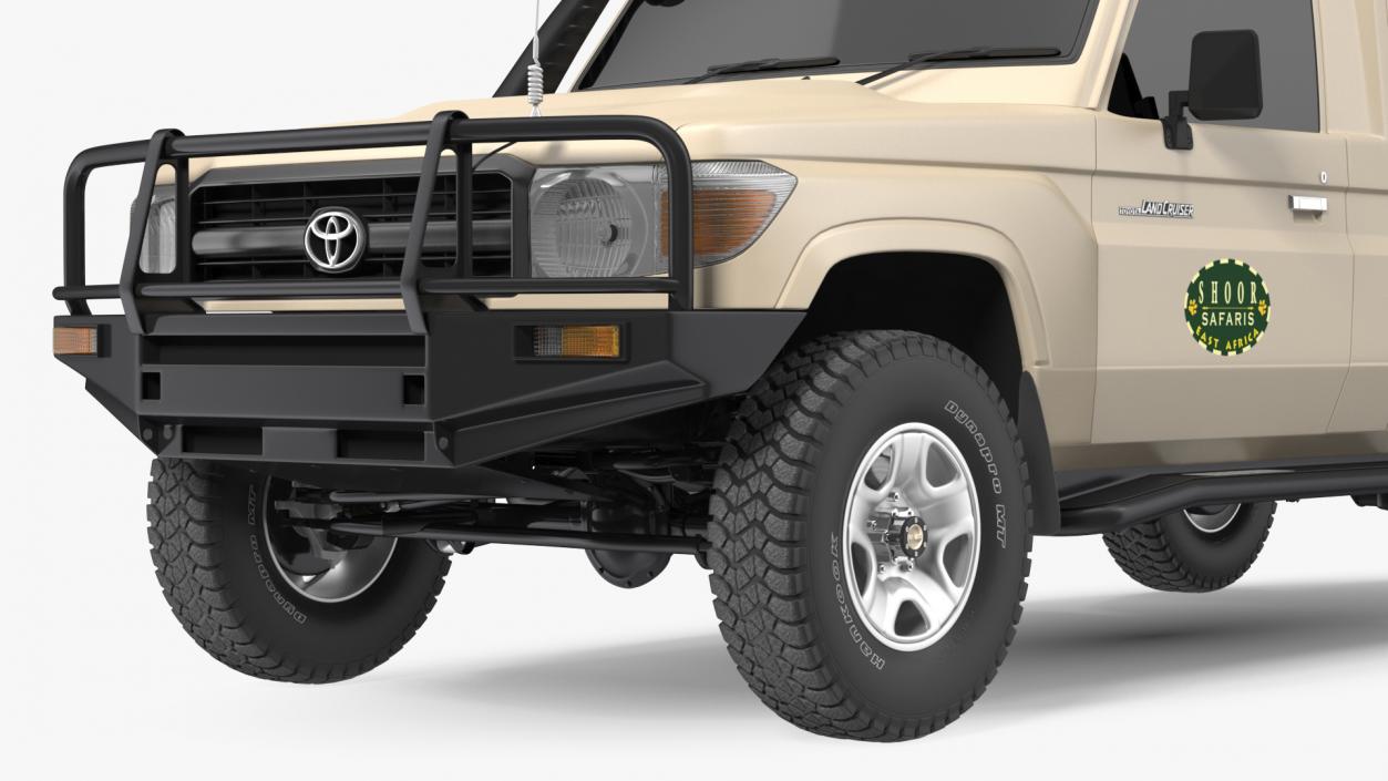 3D Toyota Land Cruiser Safari Beige Exterior Only