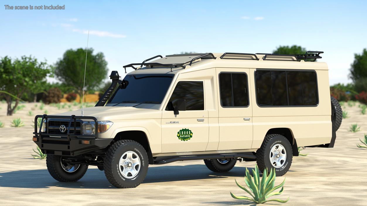 3D Toyota Land Cruiser Safari Beige Exterior Only