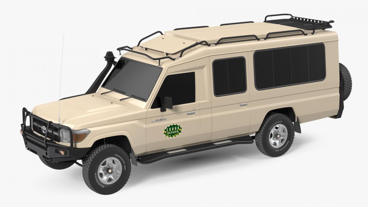 3D Toyota Land Cruiser Safari Beige Exterior Only