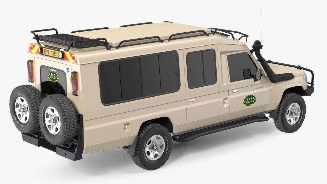 3D Toyota Land Cruiser Safari Beige Exterior Only