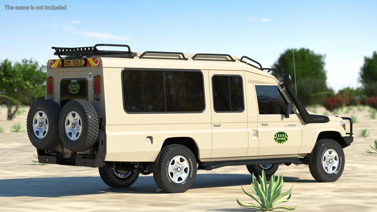 3D Toyota Land Cruiser Safari Beige Exterior Only