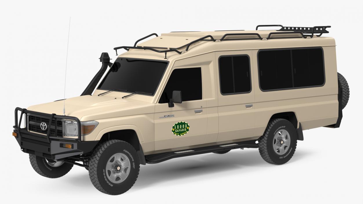 3D Toyota Land Cruiser Safari Beige Exterior Only