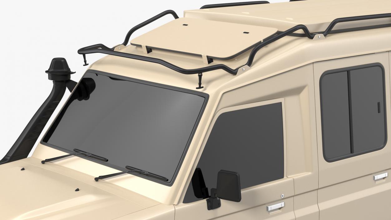 3D Toyota Land Cruiser Safari Beige Exterior Only