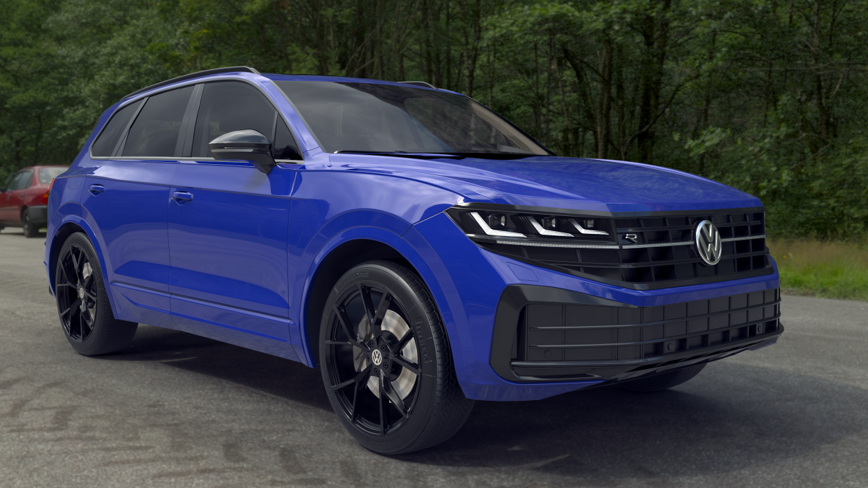 3D model Volkswagen Touareg 2024 Blue 2