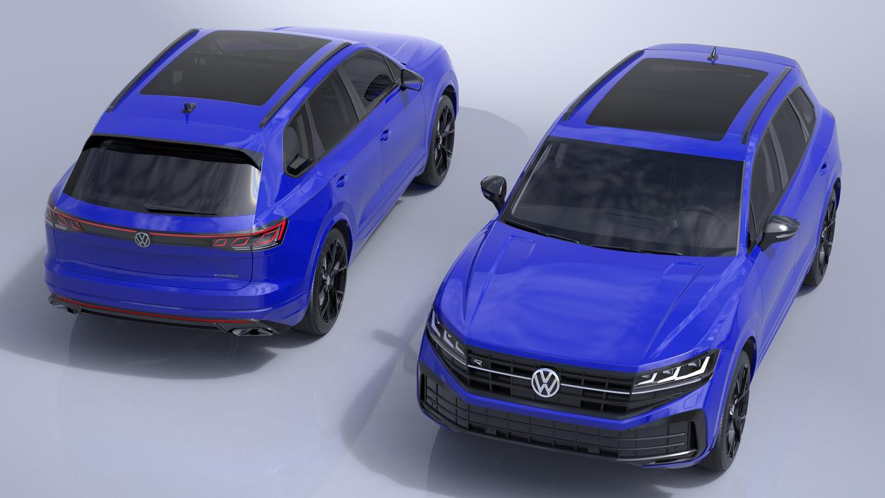 3D model Volkswagen Touareg 2024 Blue 2