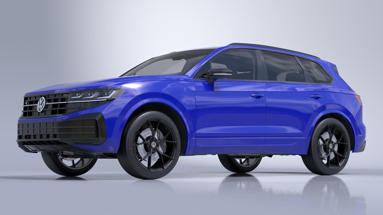 3D model Volkswagen Touareg 2024 Blue 2