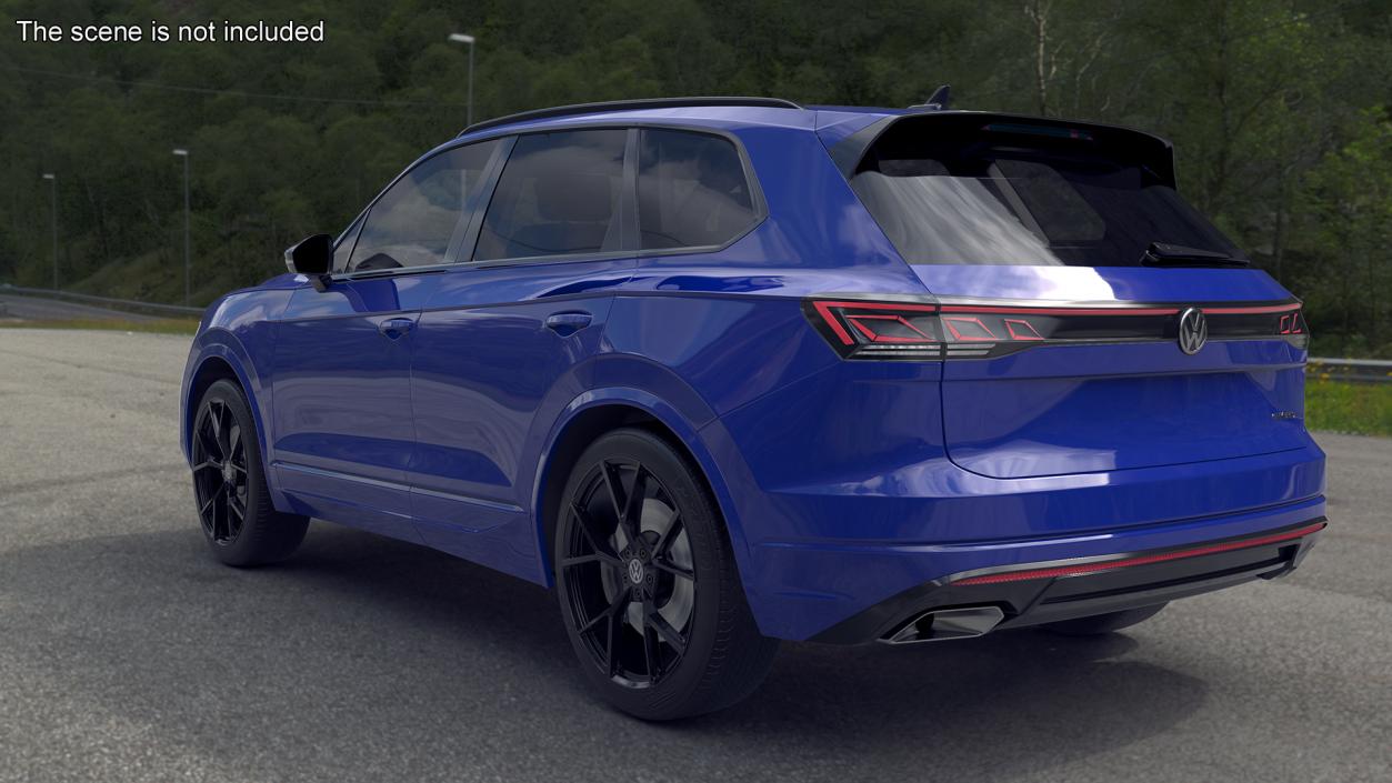 3D model Volkswagen Touareg 2024 Blue 2