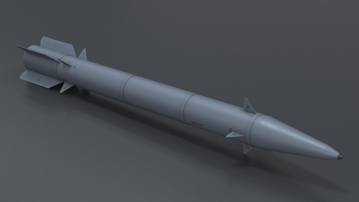 3D Fath-360 Compact Tactical Missile Grey model