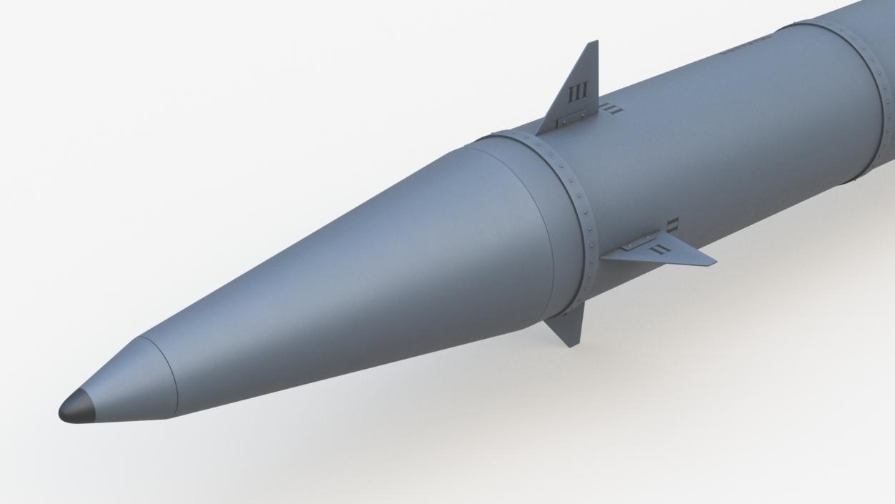 3D Fath-360 Compact Tactical Missile Grey model