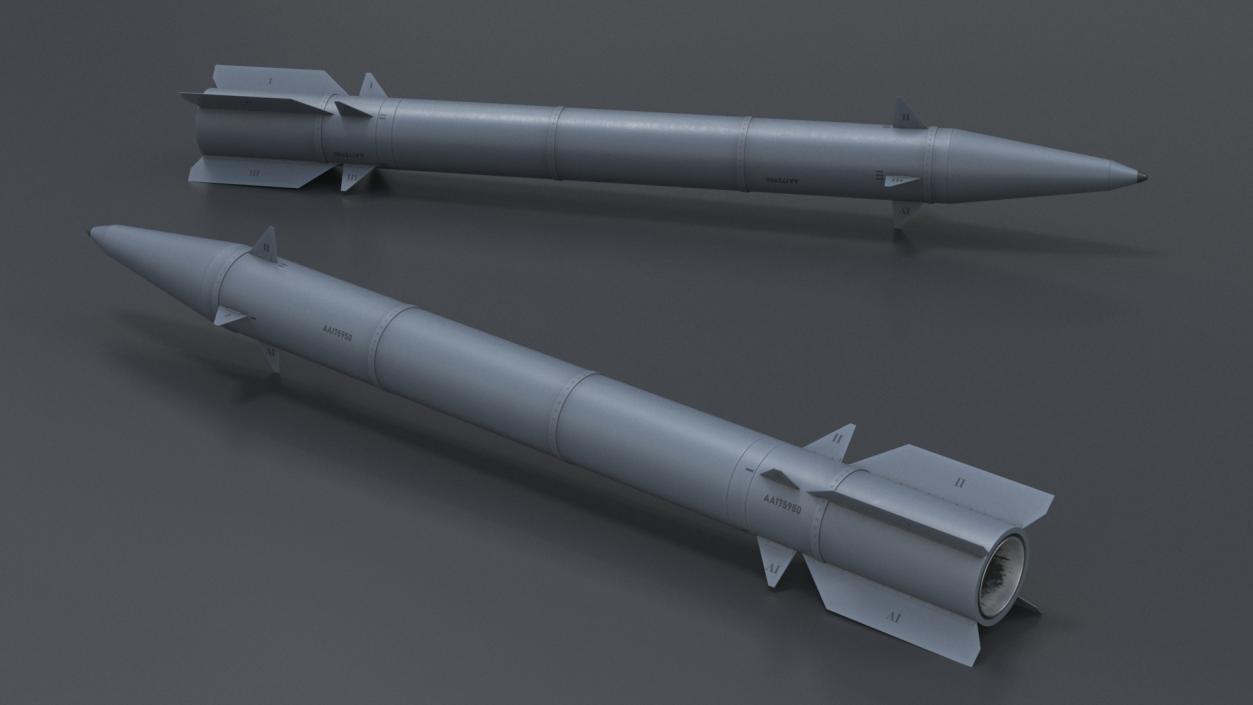 3D Fath-360 Compact Tactical Missile Grey model