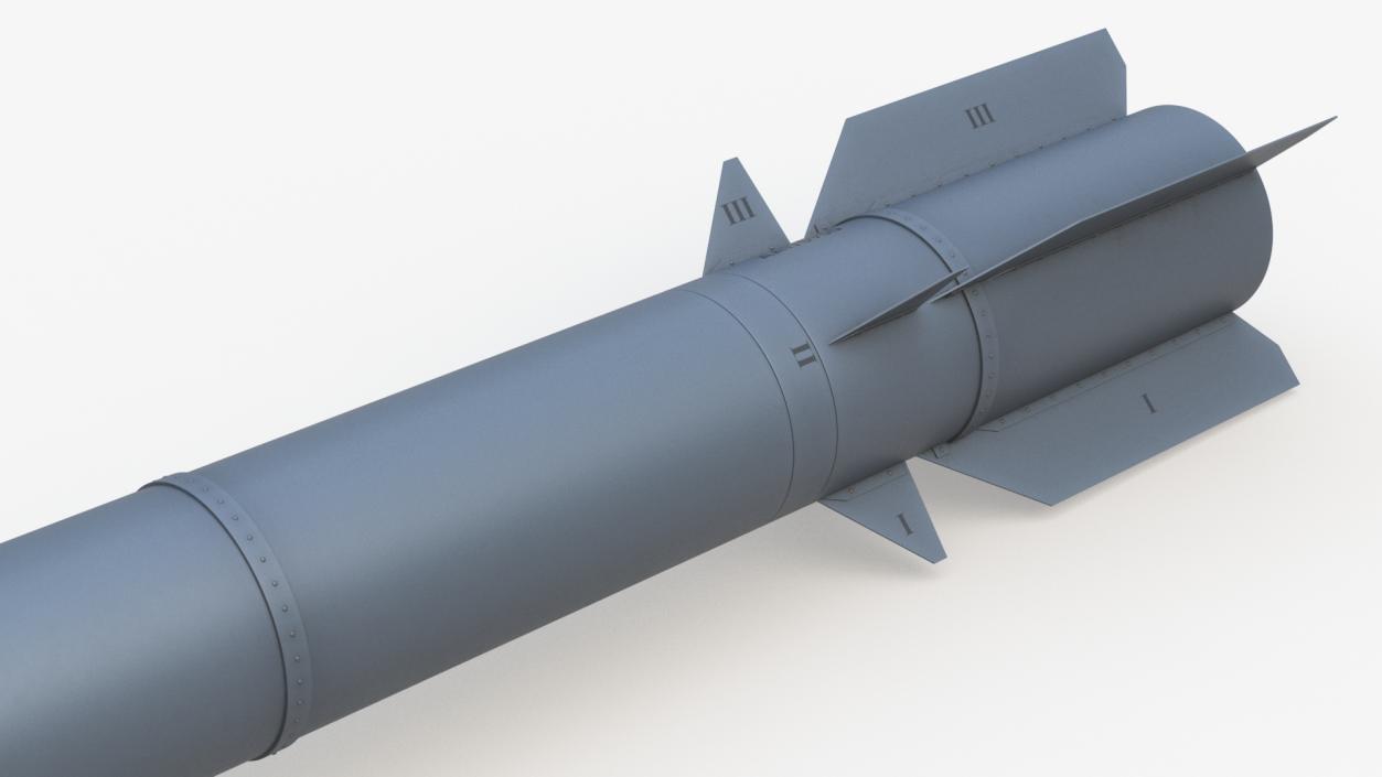 3D Fath-360 Compact Tactical Missile Grey model